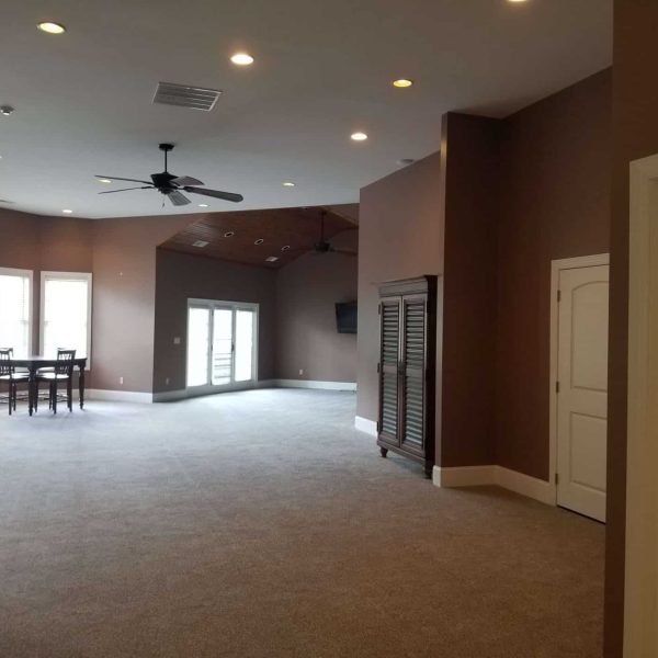Basement Restoration finished after water damage
